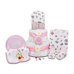 Sweet Baby Girl Diaper Cake Gift