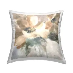 Stupell Industries Abstract Beige Flower Blossoms Indoor Pillow, 18 x 7 x 18