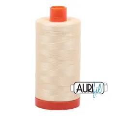 Light Lemon (2110) | 50wt Large Spool (1300M / 1422Y) | Aurifil Thread
