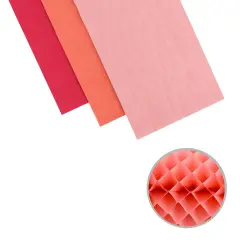 We R DIY Party Honeycomb Pads 5.75"X12" 6/Pkg-Blossom