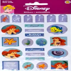 Disney Princess Ariel Dimensional Epoxy Stickers