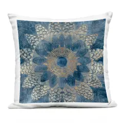Stupell Industries Bohemian Waves Mandala Outdoor Pillow, 18 x 7 x 18