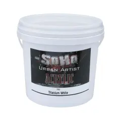 SoHo Urban Artist Heavy Body Acrylic Paint - 1 Gallon - Thick, Rich Color, Excellent Coverage, Professional Quality - Artists Acrylic Paint
