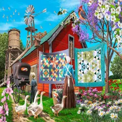 Sunsout Amish Backyard 1000 pc Jigsaw Puzzle 42377