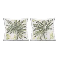 Stupell Industries Organic Palm Palette 2 Piece Decorative Printed Throw Pillow Set design by June Erica Vess, 18 x 7 x 18