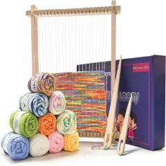 9 * 11 inch Small Wooden Weaving Loom Kit Suitable for Beginners