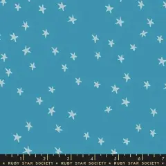 Starry New Vintage Blue 43"/44" Fabric Per Yard