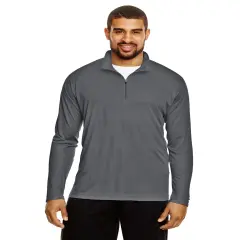 Team 365&reg; Men's Zone Performance Quarter Zip SPORT GRAPHITE