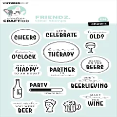 Studio Light Friendz Clear Stamps-Nr. 660, Cheers