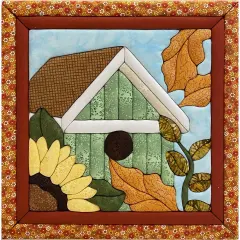 Quilt MagicFall Birdhouse No-Sew Quilt Kit Multi