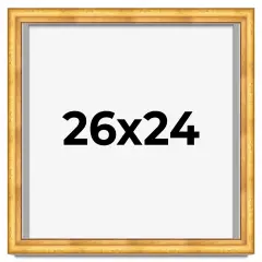 Photo Size Shadow Box 1.75" Deep Gold Frame - UV Acrylic, Backing, Hanging Hardware