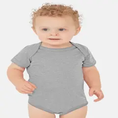 Rabbit Skins&reg; Soft & Comfy Baby Fine Jersey Bodysuit Heather