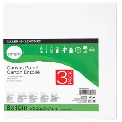 Daler-Rowney Simply Canvas Panels 3/Pkg-8"X10"