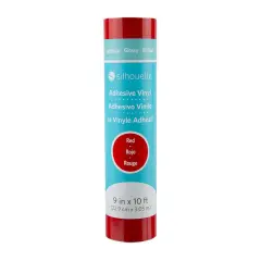 Silhouette 9" x 10' Permanent Vinyl Glossy Red