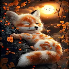 DIY 5D Cute Fox Diamond Painting Kits for Adults