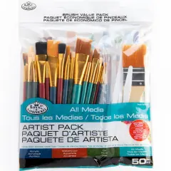 RSET-9388 | 50pc All Media Variety Artist Brush Set