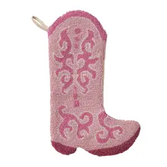 PINK COWGIRL BOOT HOOK STOCKING