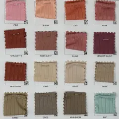 1 Yard 8x3 Yummy Brushed Rib Knit Solid Fabric Soft Stretchy 58"-60" Width Taupe