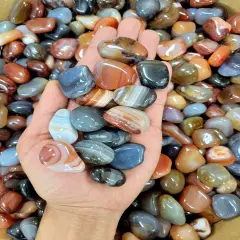 Assorted Tumbled Agate Stones - Bulk Tumbled Crystals