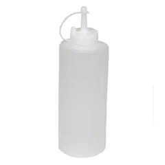 Chef Craft 22oz Squeeze Bottle with Cap Lid - Great for Ketchup, BBQ Sauce and Other Condiments