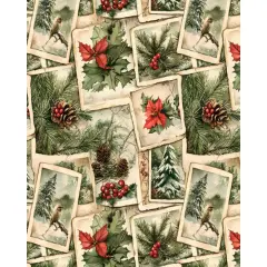Christmas Memories Cotton Fabric | By the Yard | Sewing and Crafting | 44 inches wide