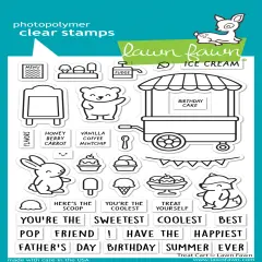 Lawn Fawn Clear Stamps 4"X6"-Treat Cart