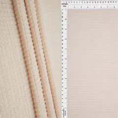 1 Yard Oversize Waffle Solid Knit Fabric 220 GSM, 54/56&Prime; Wide Polyester Rayon Spandex Blend PEARL