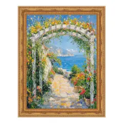 Funky Birght Gold Leaf Gothic Picture Frame 13x17 frame