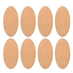 20pcs Unfinished Wood Cutouts - Oval & Round Shapes for DIY Crafts, Wedding, Christmas Ornaments & Gifts