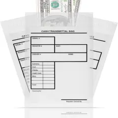 Clear Plastic Cash Envelopes | Pack of 500