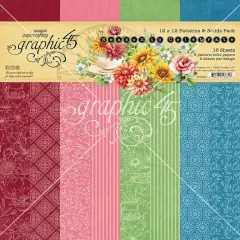 Graphic 45 Season To Celebrate 12"X12" Patterns & Solids Collection Pack