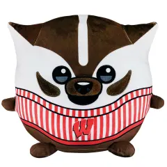 Sleep Squad Wisconsin Badgers Bucky Badger 12" Mascot Kiri Cloud Plushie