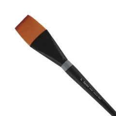 Creative Mark Beste Golden Taklon Wash, 2" Artist Paint Brush, Professional Watercolor Brushes, For Acrylic Painting, Short Handle, Sharp Edges, Hand-Tied & Shaped