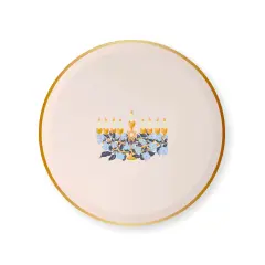 BONJOUR F&Ecirc;TE X ONE & ONLY PAPER HAPPY HANUKKAH MENORAH SMALL PLATES