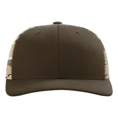 Richardson&reg; Printed Mesh Trucker Cap Brown/ Desert Camo