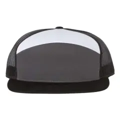 Richardson&reg; Seven Panel Trucker Cap C Black/ White