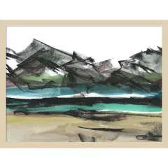 Abstract Mountain View IV by Ethan Harper Wood Framed Wall Art Print