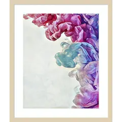 Cotton Candy Clouded Water I by Ashley Aldridge Wood Framed Wall Art Print