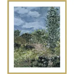 Mosaic Meadow II by Melissa Wang Wood Framed Wall Art Print