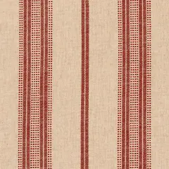 Upholstery Fabric - Red & Burgundy Stripe Upholstery Fabric 54 Inches"