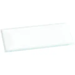 Plymor 1" x 2" Rectangle, 3mm Thick Beveled Clear Glass