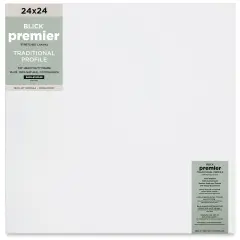 Blick Premier Stretched Cotton Canvas - Traditional Profile, Back-Stapled, 24" x 24"