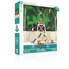 New York Puzzle Company Pool Kitties 1000 Piece Piece Jigsaw Puzzle