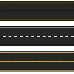 Yellow and White road Street roadway Edible Cake Topper