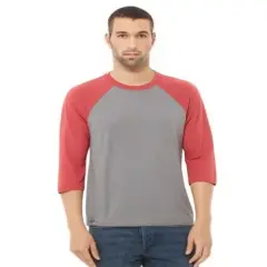 Next Level&reg; Triblend Three-Quarter Raglan T-Shirt Vintage Red S/ HWB