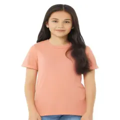 BELLA + CANVAS&reg; Triblend Crew Neck Short Sleeve Tee Shirt For Youth - 3413Y Peach triblend