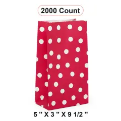 Dot Pattern Sos Food Bags 5'' X 3'' X 9 1/2'' Design