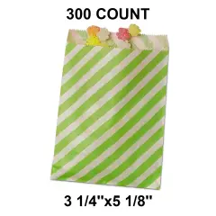 Petite Diagonal Stripes Merchandise Bags 3 1/4" x 5 1/8"