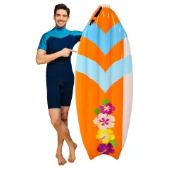 4E&rsquo;s Novelty 5.5Ft Inflatable SurfBoard - Pool Floats for Adults & Kids