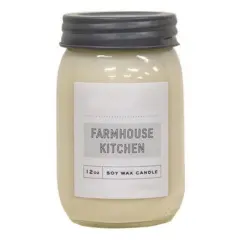 Farmhouse Kitchen Jar Candle 12oz with Citrus and Spice Fragrance 84 Hour Burn Time